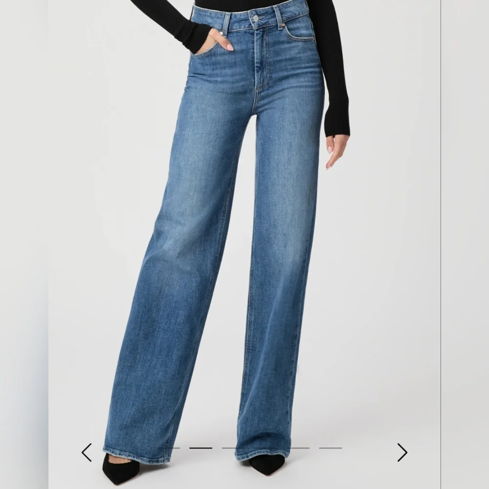 NWT Paige Sasha Wide Leg Jeans - Picture 1 of 6